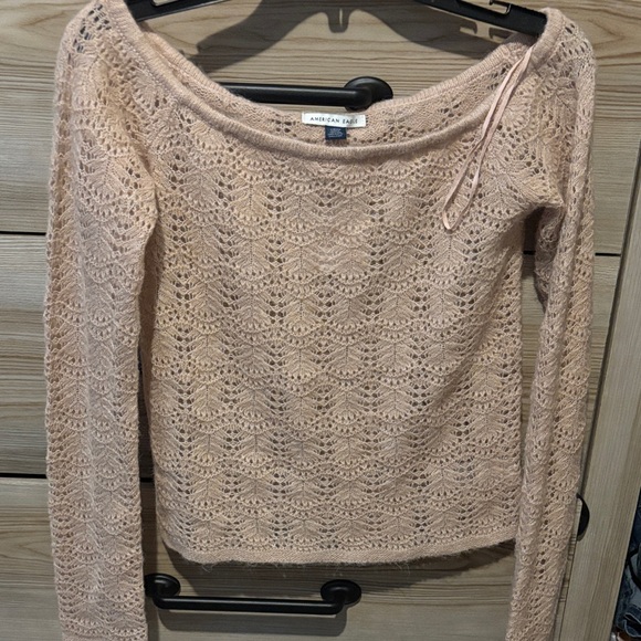 American Eagle Outfitters Sweaters - American eagle Women's Blush Off-the-Shoulder Sweater soft material
